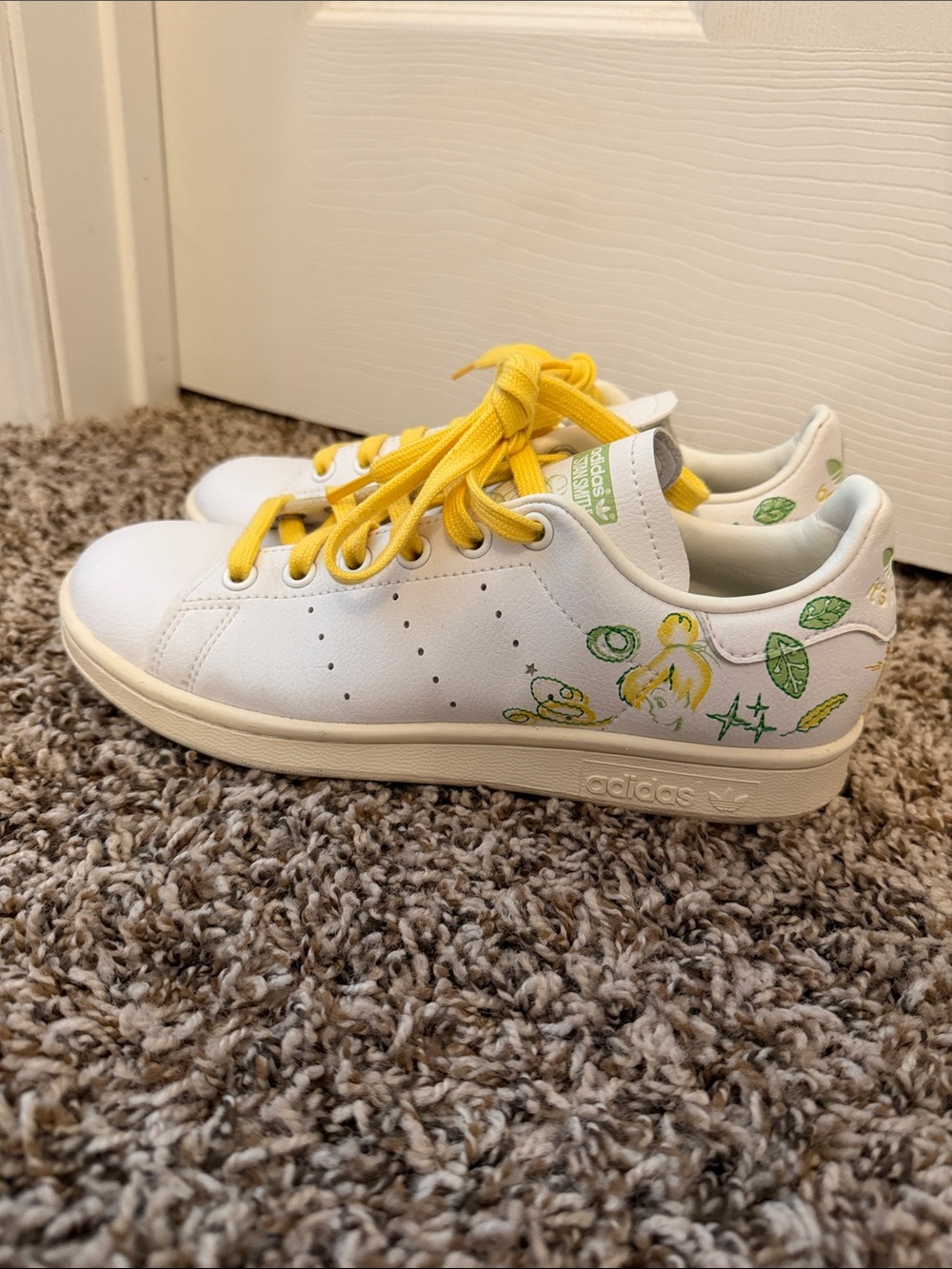 Tinkerbell and Peter Pan Adidas Stan Smith Shoe Disney It’s not easy being green
